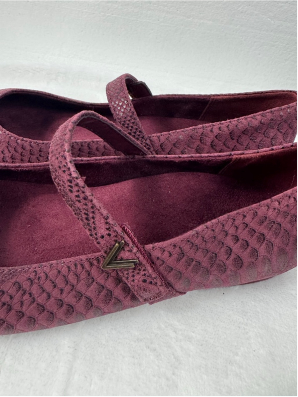 Vionic Alameda Croc Mary Jane Flats Cherry Jubilee Size 8 - Picture 4 of 10